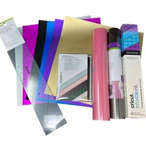 Cricut Vinyl Lot Iron On Ruler T Shirt Infusible Ink Cards  HTV Bundle Set Gift